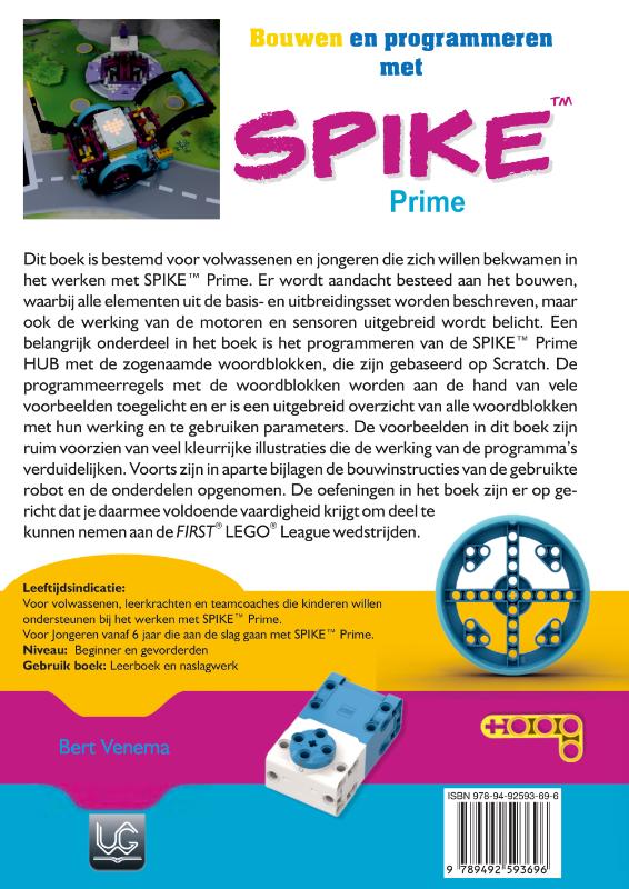 Achterkant van Bouwen en programmeren met SPIKE™ Prime