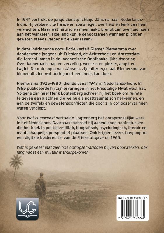 Achterkant van Wat is geweest