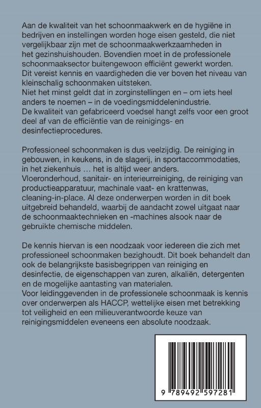 Achterkant van Professioneel schoonmaken 2.0