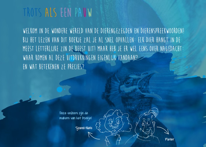 Achterkant van Trots als een Pauw