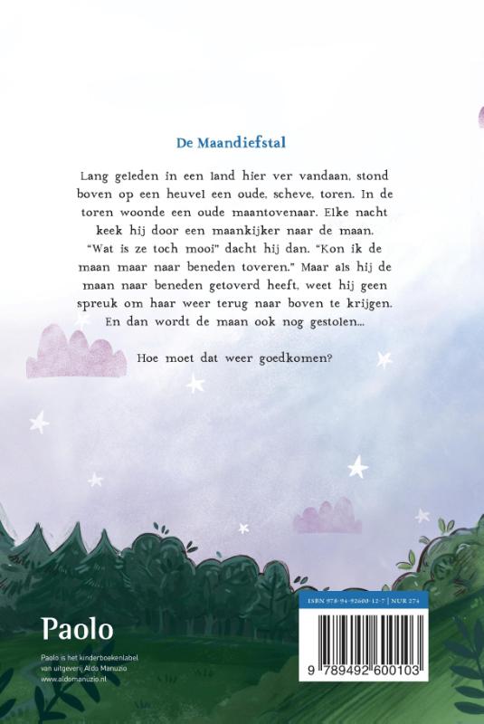 Achterkant van De maandiefstal