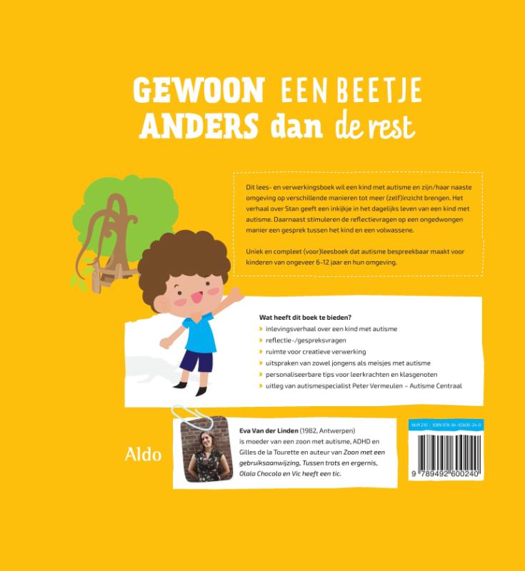 Achterkant van Gewoon een beetje anders dan de rest