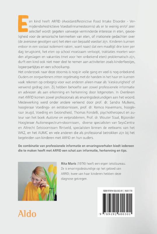 Achterkant van Over leven met ARFID