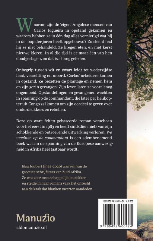 Achterkant van We wachten op de commandant