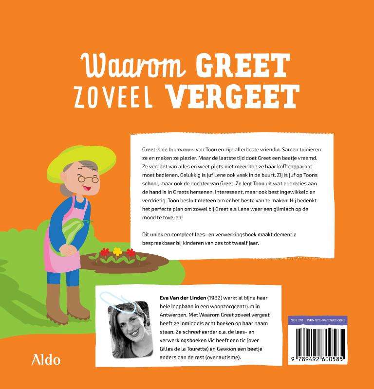 Achterkant van Waarom Greet zoveel vergeet