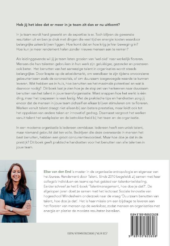 Achterkant van Rendement door talent