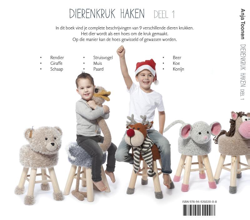 Achterkant van Dieren kruk haken deel 1