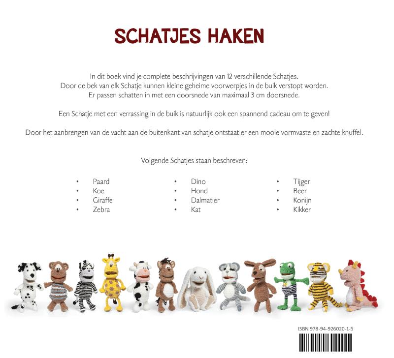Achterkant van Schatjes haken