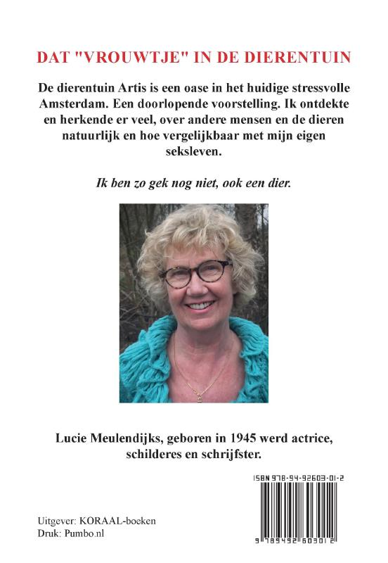 Achterkant van Dat "vrouwtje"in de dierentuin