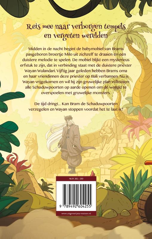 Achterkant van Bram en de schaduwpoorten