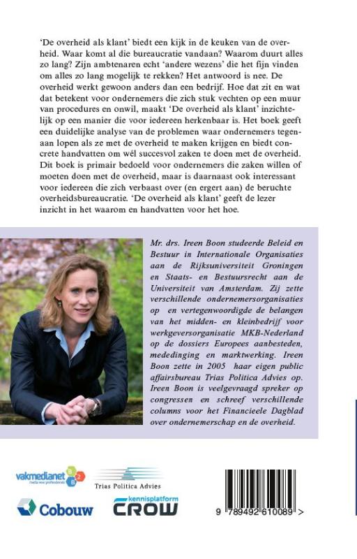 Achterkant van De overheid als klant