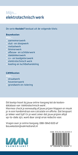 Achterkant van Mijn Elektrotechnisch werk