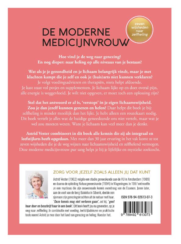 Achterkant van De moderne medicijnvrouw