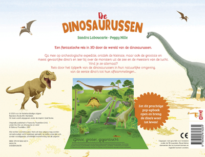 Achterkant van De dinosaurussen in 3D