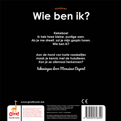 Achterkant van Wie ben ik?