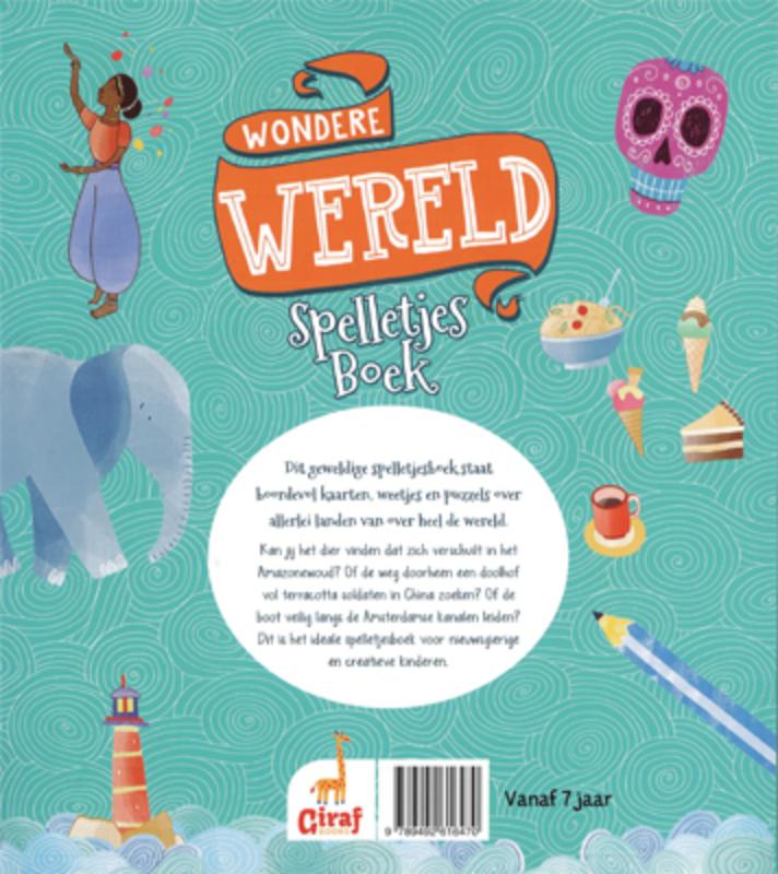 Achterkant van Wondere wereld spelletjesboek