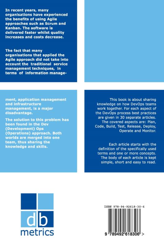 Achterkant van DevOps Best Practices Pocket Guide