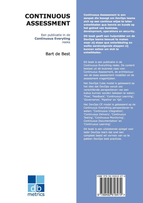 Achterkant van Continuous Assessment