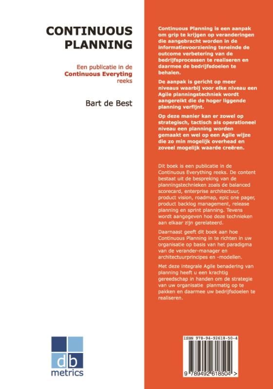 Achterkant van Continuous Planning