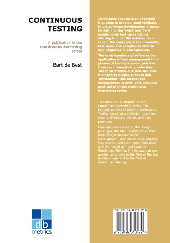 Achterkant van DevOps Continuous Testing
