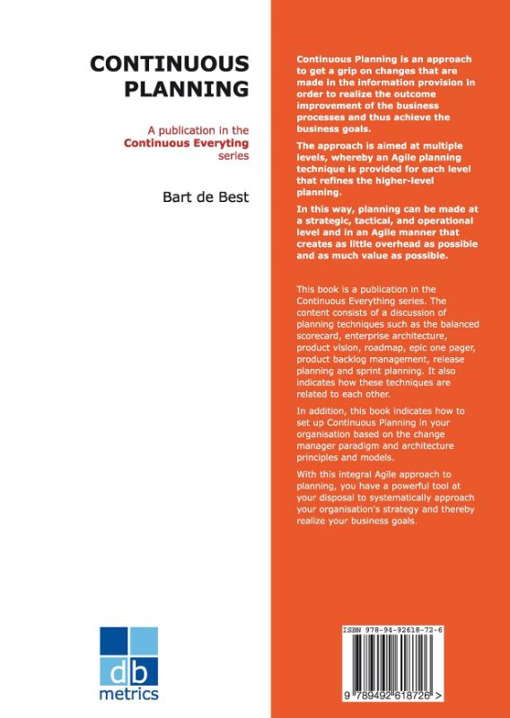 Achterkant van DevOps Continuous Planning