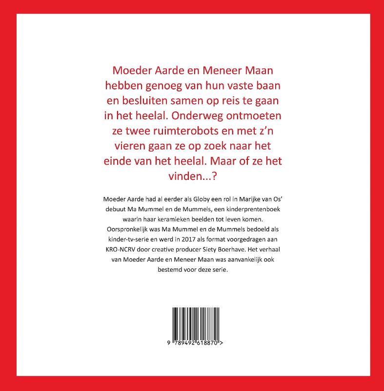 Achterkant van Moeder Aarde en Meneer Maan gaan op reis