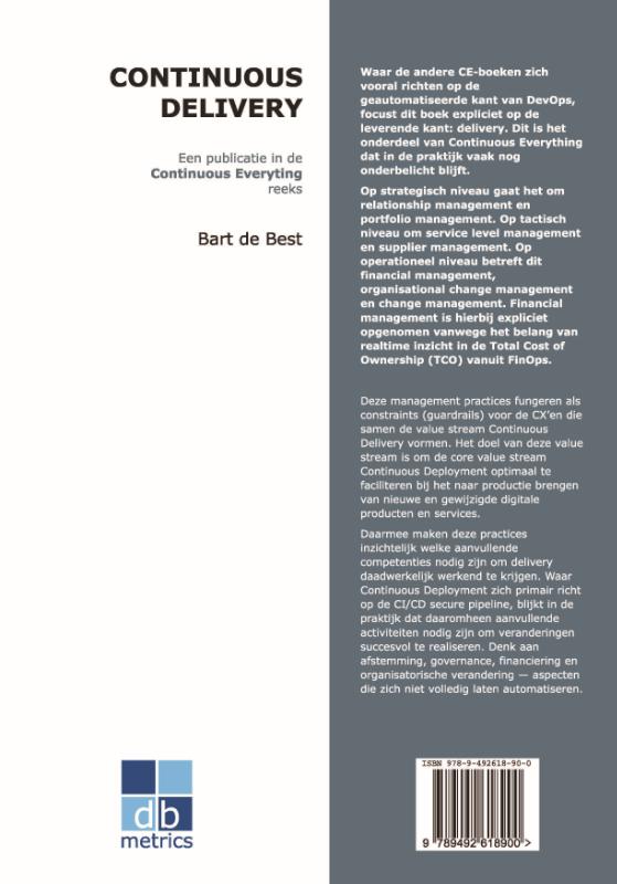 Achterkant van Continuous Delivery