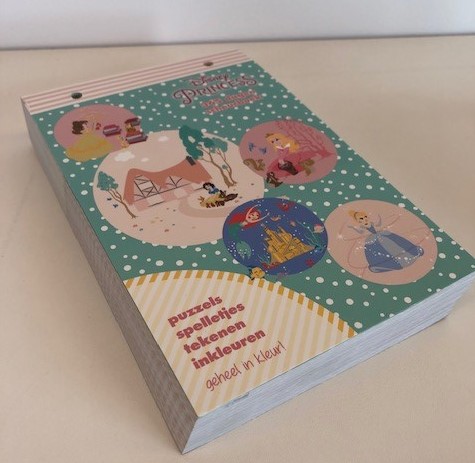 Achterkant van Disney Princess scheurboek