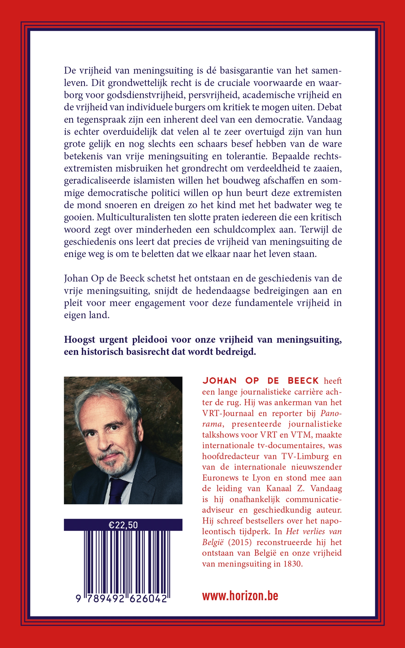 Achterkant van De bedreigde vrijheid