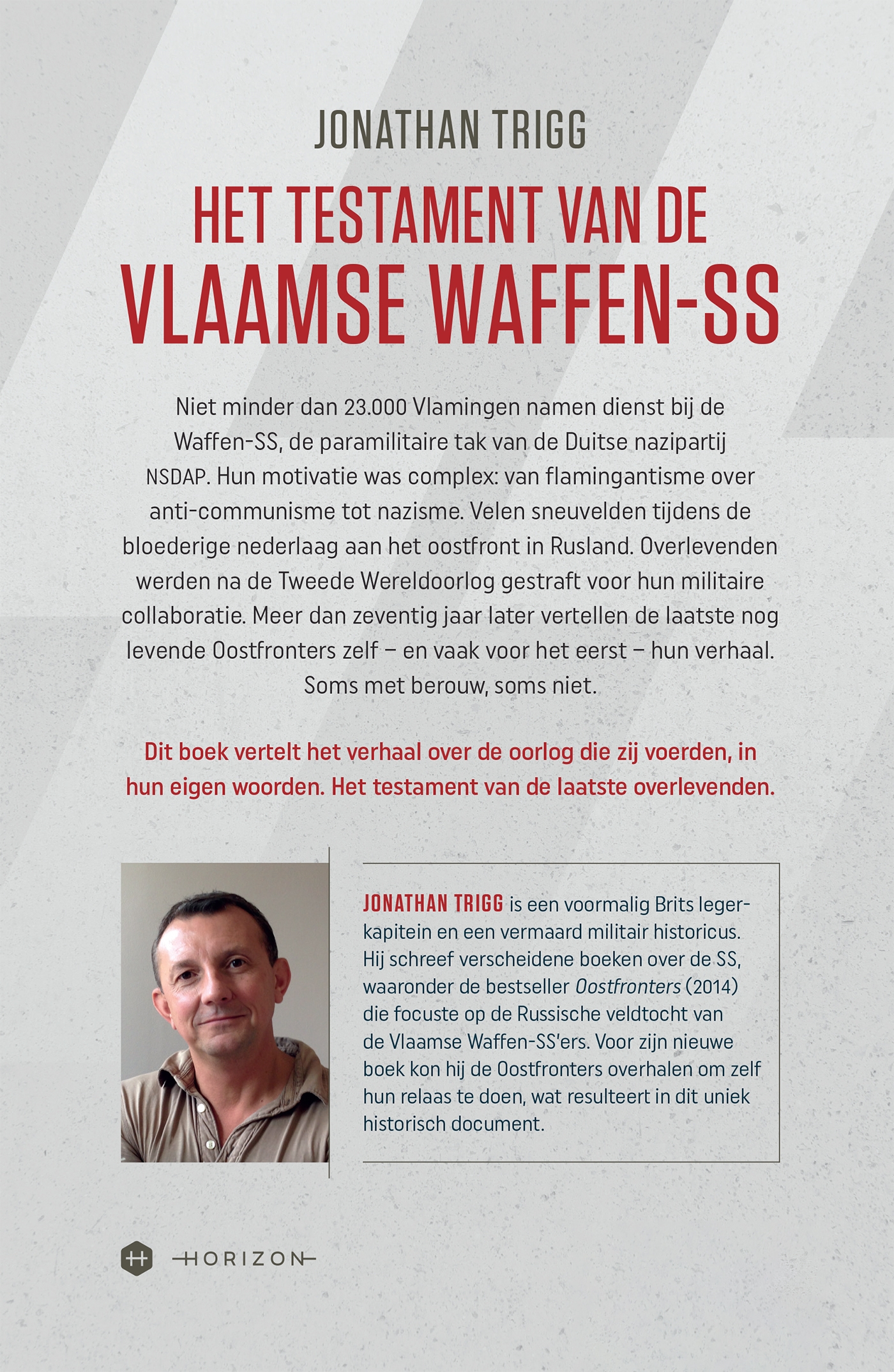 Achterkant van Het testament van de Vlaamse Waffen-SS
