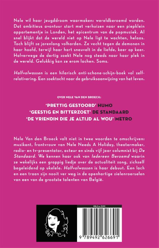 Achterkant van Halfvolwassen