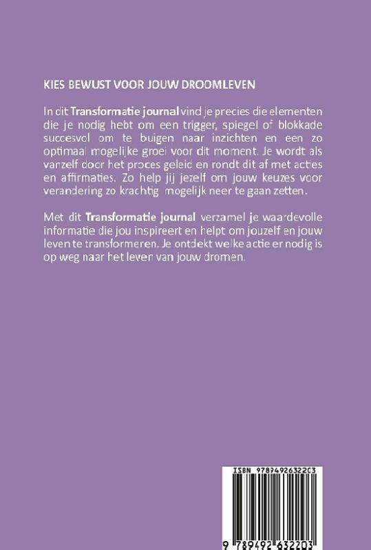 Achterkant van Transformatie Journal