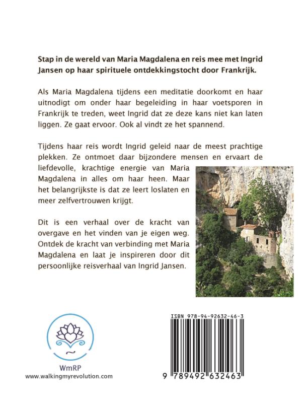 Achterkant van In de voetsporen van Maria Magdalena