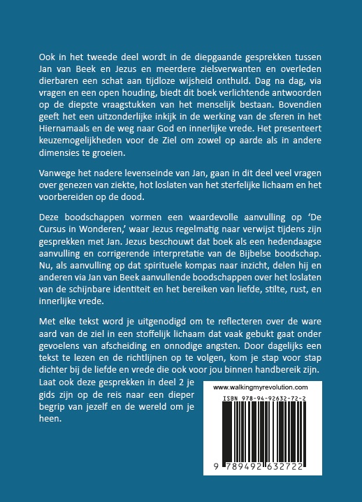 Achterkant van In gesprek met Jezus, gidsen, zielsverwanten en overleden dierbaren
