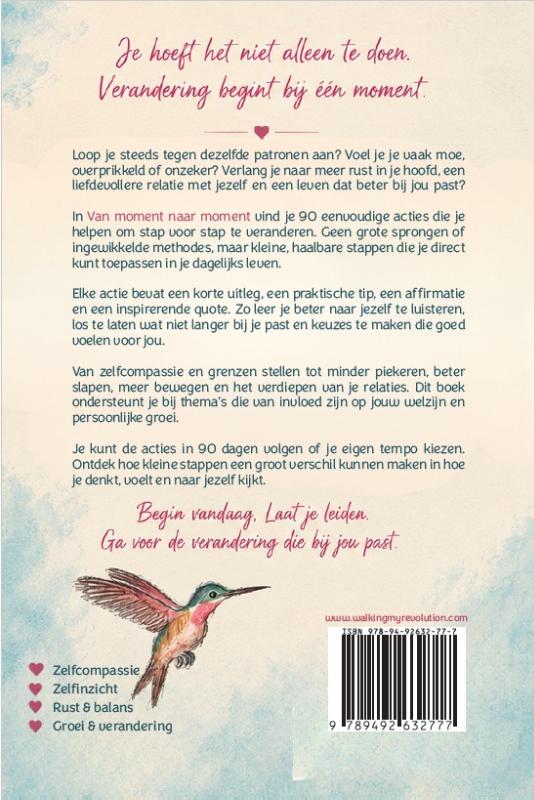 Achterkant van Van moment naar moment
