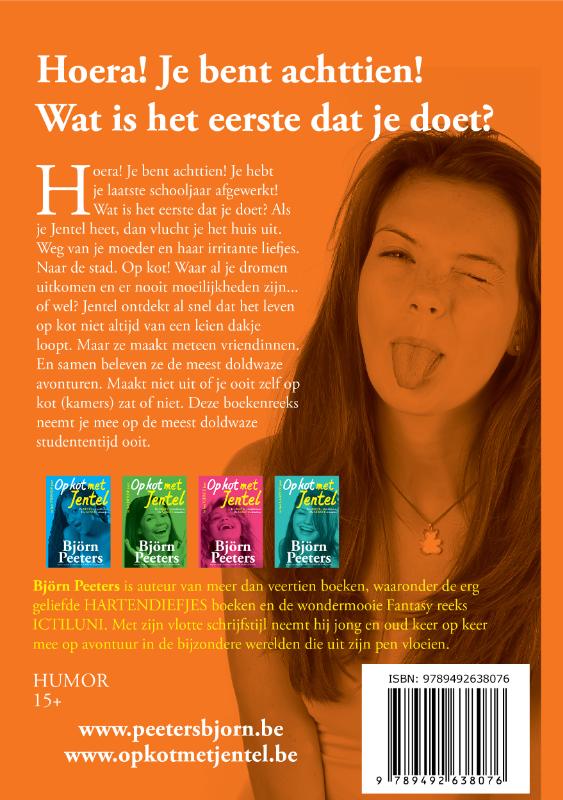 Achterkant van Op kot met Jentel in het eerste jaar