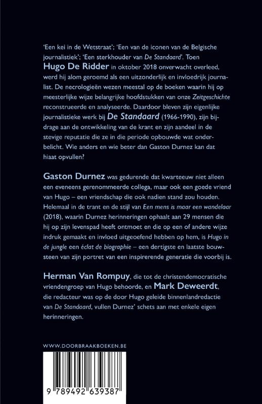 Achterkant van Hugo in de jungle