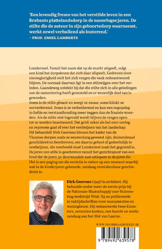 Achterkant van De jaren van stilte