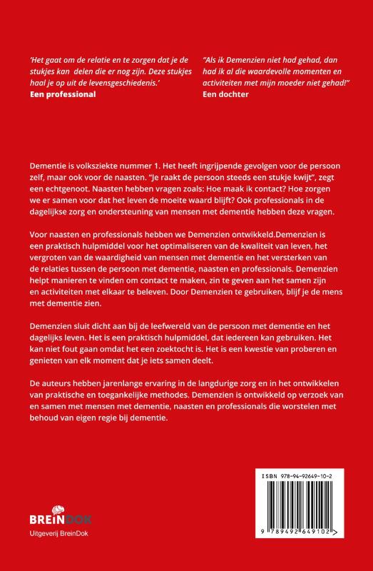 Achterkant van Demenzien