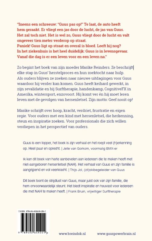 Achterkant van Guus