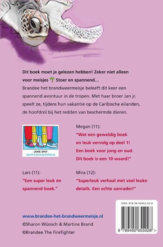 Achterkant van Brandee in de tropen
