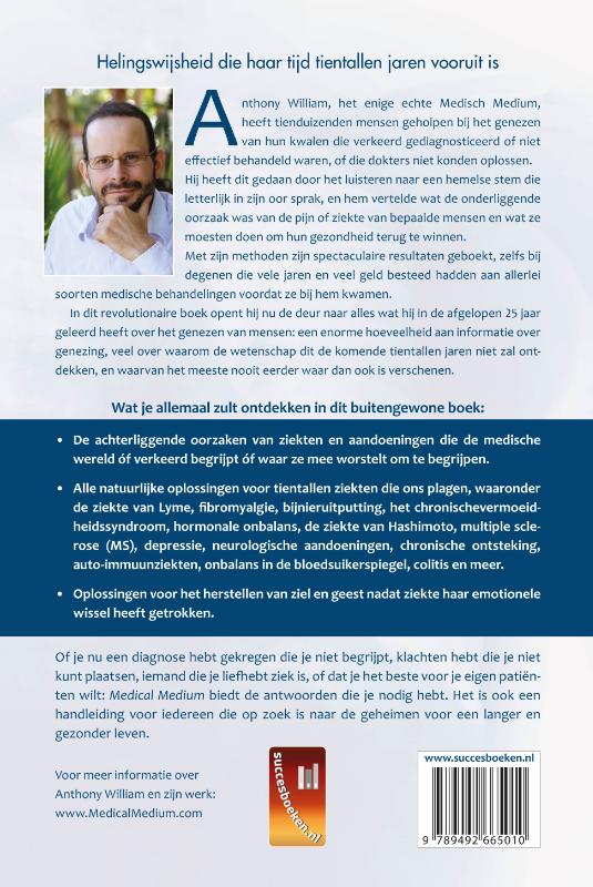 Achterkant van Medical medium
