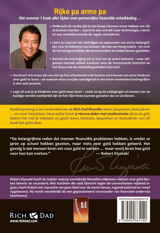 Achterkant van Rijke pa arme pa