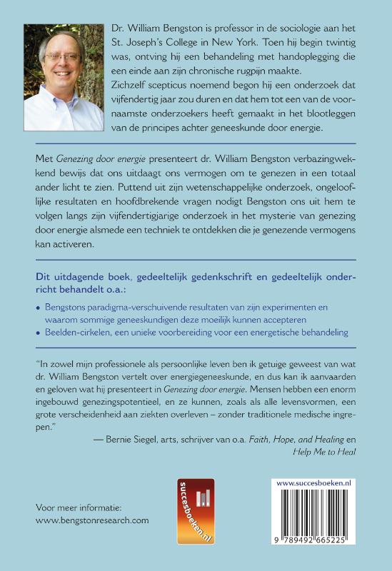 Achterkant van Genezing door energie