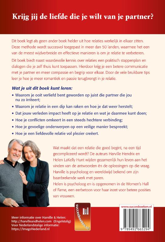 Achterkant van Krijg de liefde die je wilt