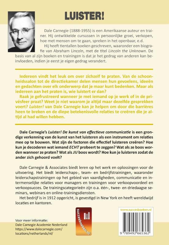 Achterkant van Luister!