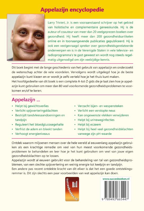 Achterkant van Appelazijn