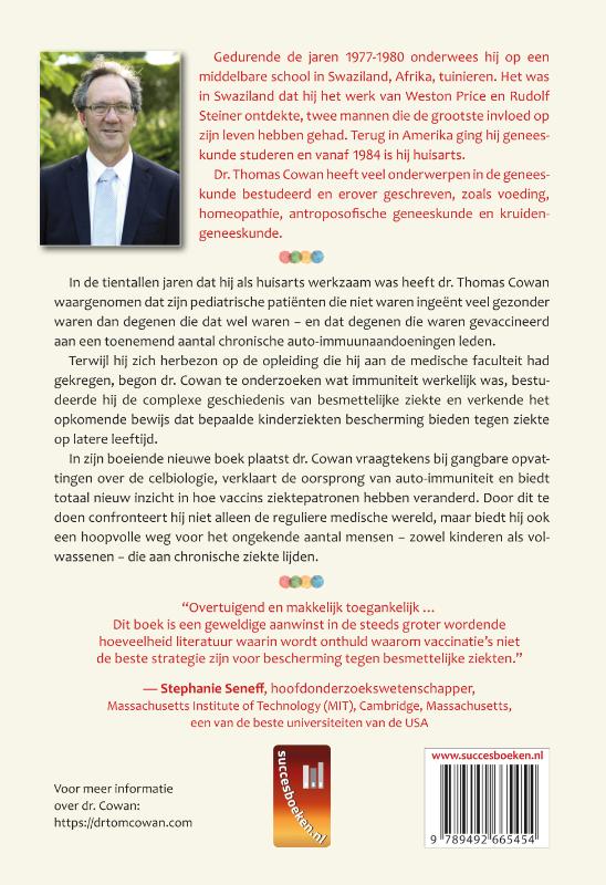 Achterkant van Vaccins, auto-immuniteit & kinderziekten