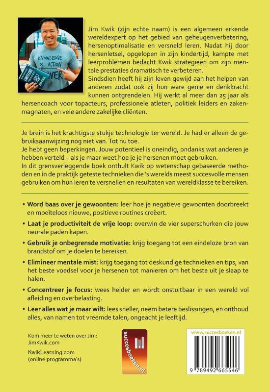 Achterkant van Onbegrensd