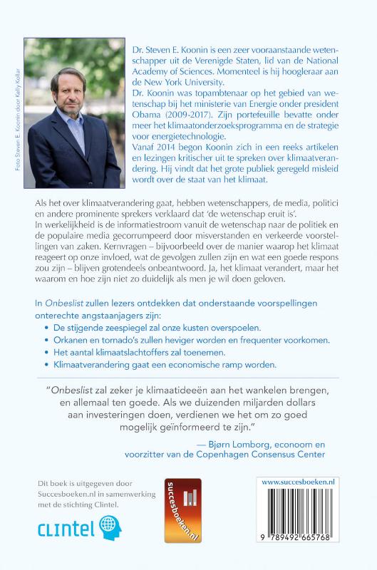 Achterkant van Onbeslist